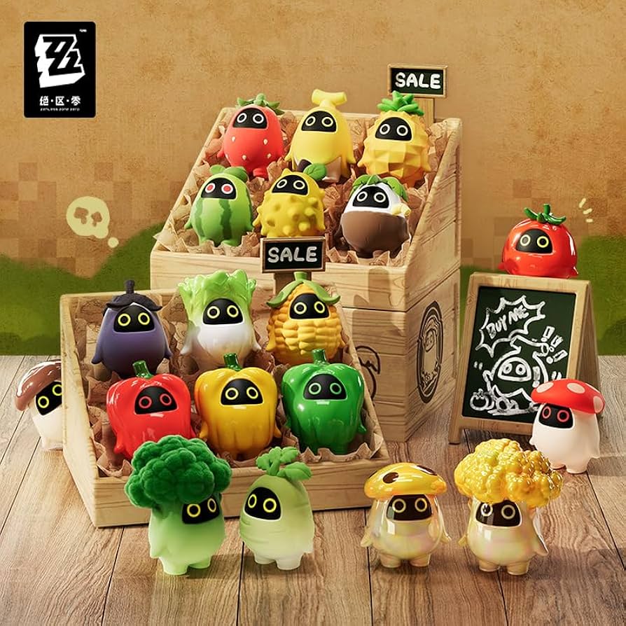 【ゼンゼロ・公式】果物と野菜キングダム ボンプミニフィギュア　ボックス Amazon.co.jp: ゼンレスゾーンゼロ ゼンゼロ ZZZ 公式グッズ